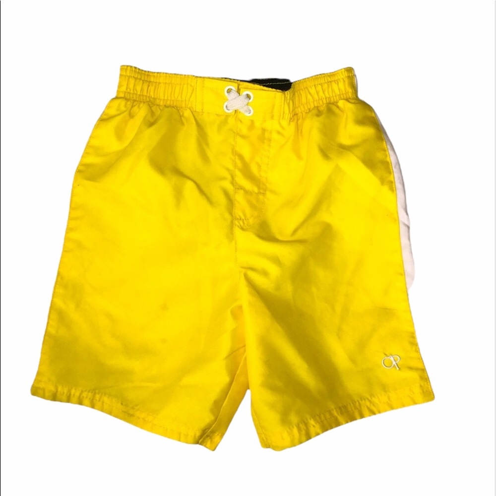 5T OP Ocean Pacific yellow board shorts swim trunk